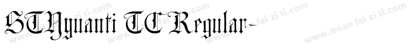 STYyuanti TC Regular字体转换
